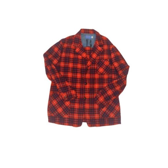 90s Pendleton Manches Longues Laine Hommes Chemise L à Carreaux Grunge